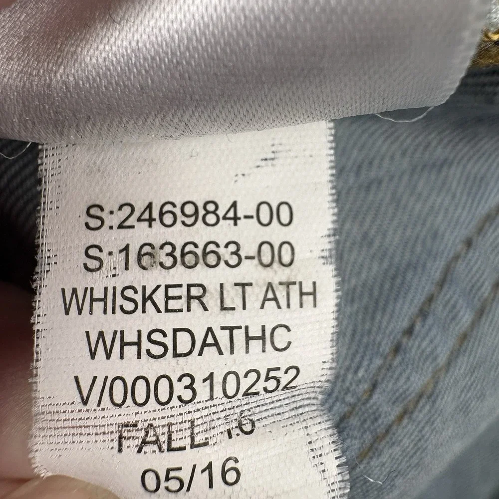 Banana Republic Athletic Jeans Mens 33x30 Blue Straight Whiskered Streetwear Y2K